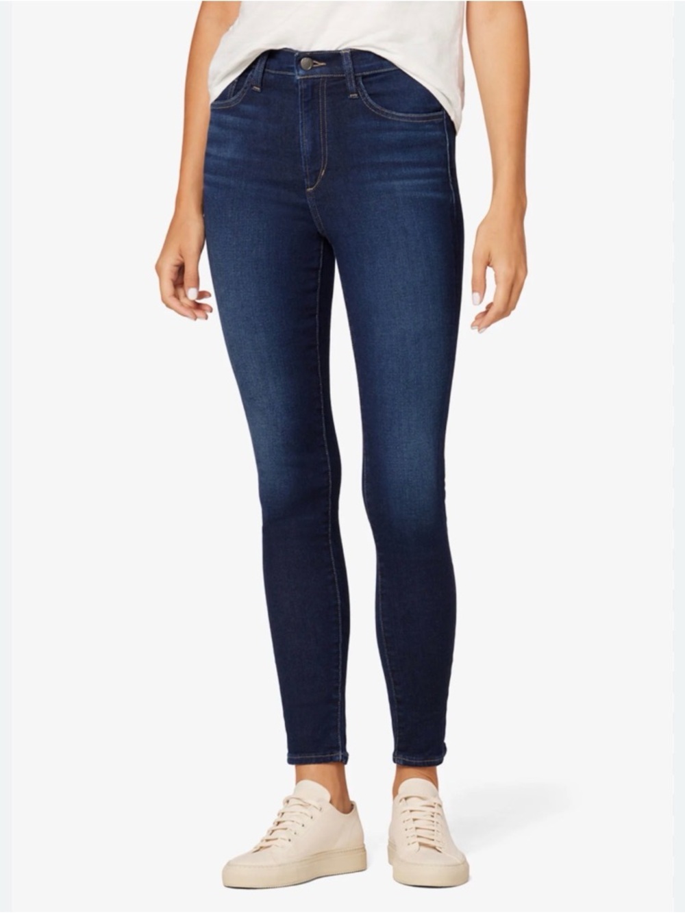 Joe's Jeans Dark Indigo High-Rise Curvy Skinny Jeans. Size 27